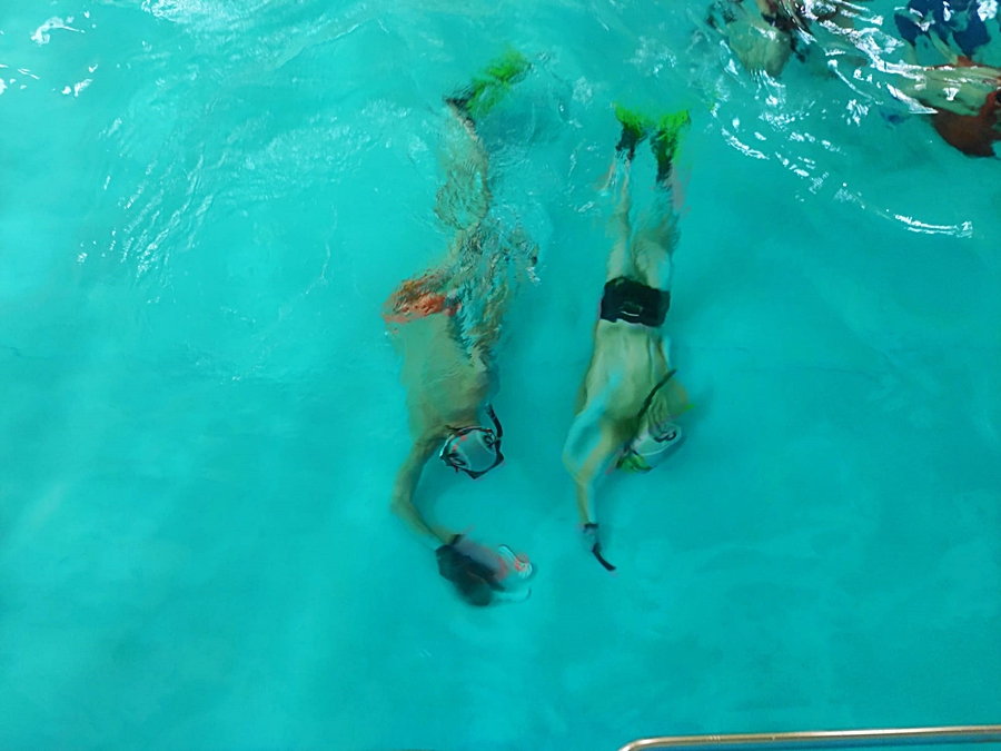 Hokej pod wodą Walenie Siemianowice Śląskie Trening 18 III 2023